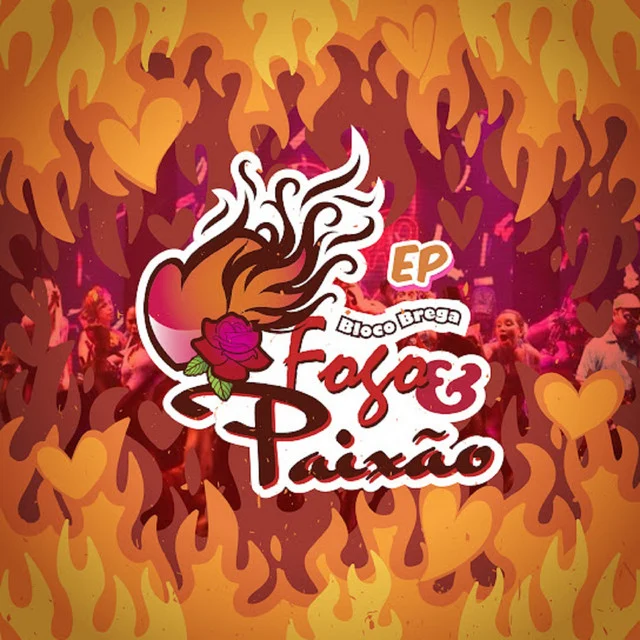 Capa de Bloco Brega Fogo e Paixão