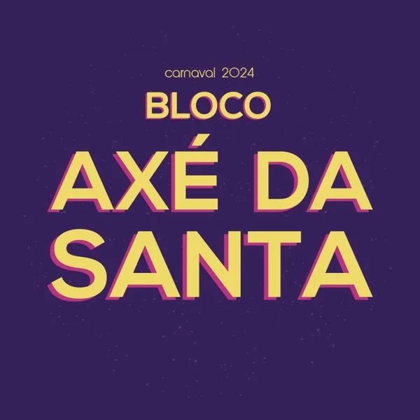 Logo do bloco Axé da Santa