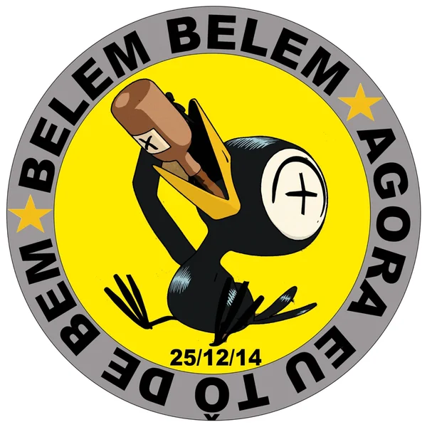 Logo do bloco Belém Belém Agora Eu Tô de Bem