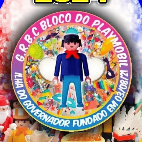 Logo do bloco G.R.B.C. Bloco Do Playmobil
