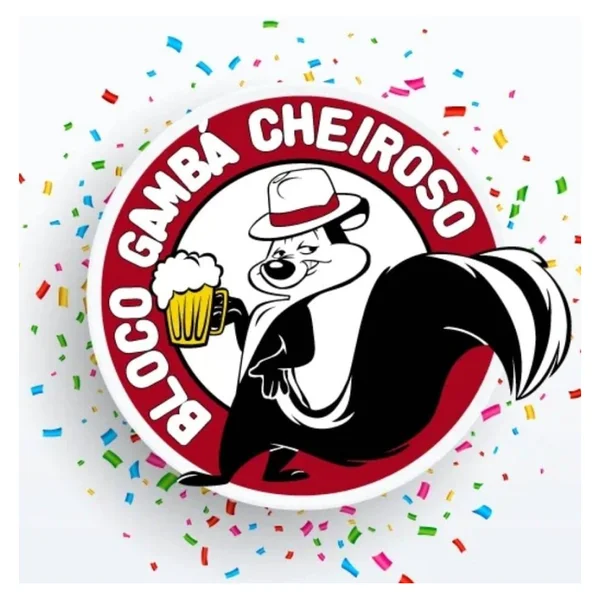 Logo do bloco Bloco Gambá Cheiroso