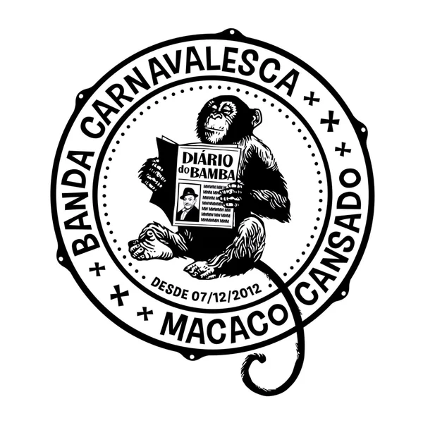 Logo do bloco Bloco Macaco Cansado
