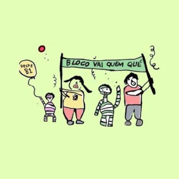 Logo do bloco Bloco Vai Quem Qué