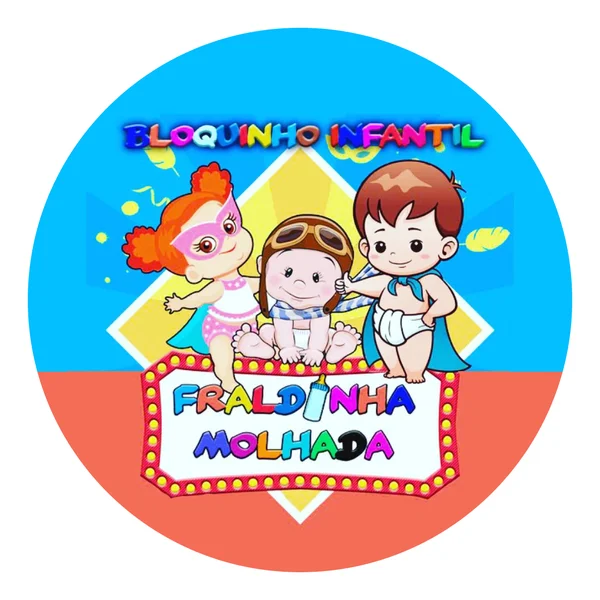 Logo do bloco Bloquinho Infantil Fraldinha Molhada