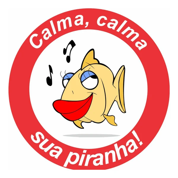 Logo do bloco Calma, Calma Sua Piranha