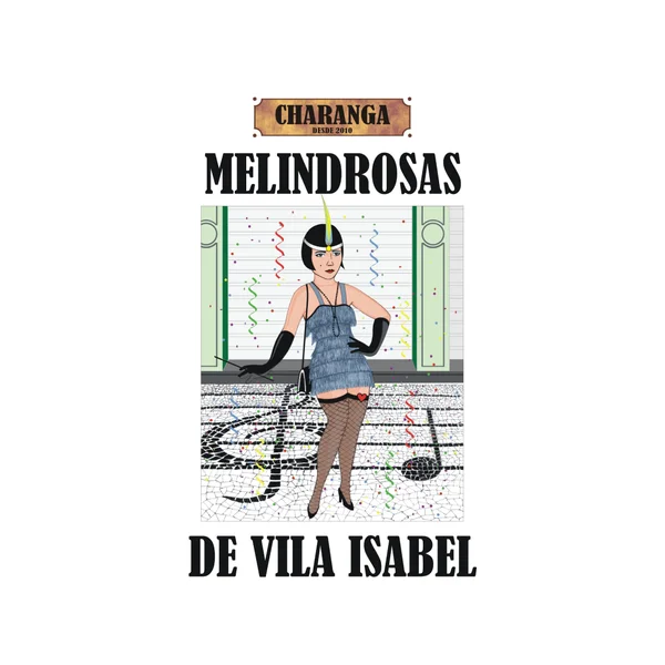 Logo do bloco Charanga Melindrosas de Vla Isabel