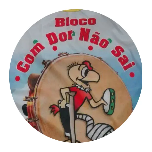 Logo do bloco Com Dor Não Sai