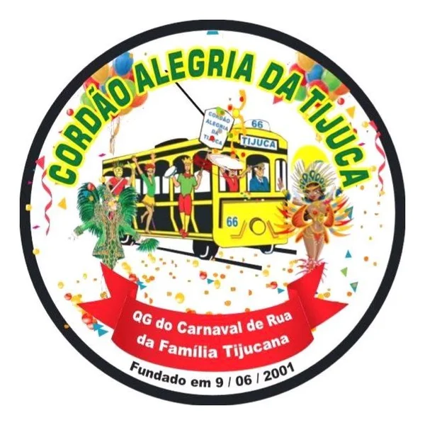 Logo do bloco Cordão Alegria da Tijuca