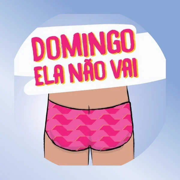 Logo do bloco Domingo Ela Não Vai