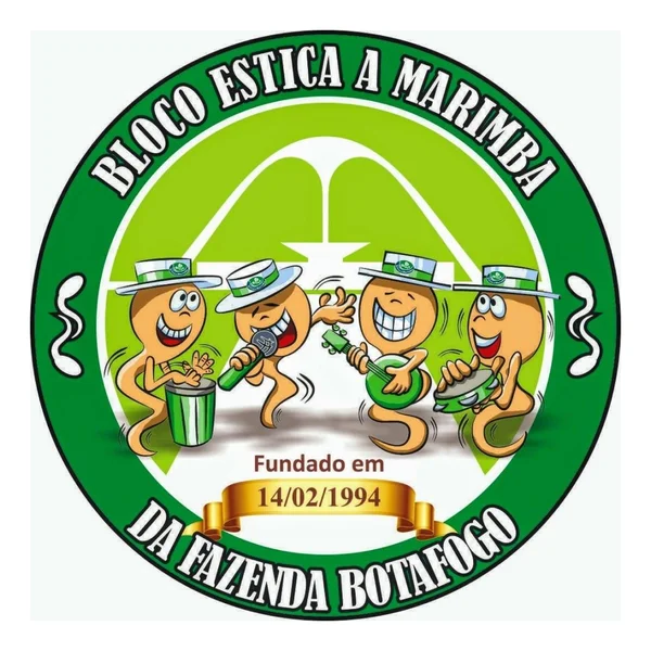 Logo do bloco Estica a Marimba da Fazenda Botafogo