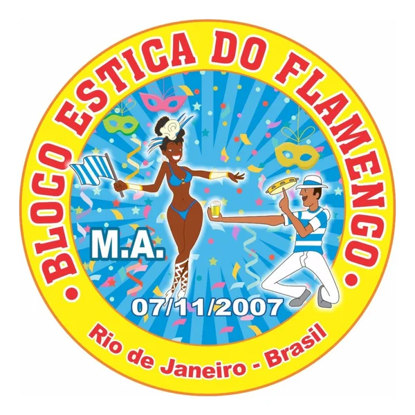 Logo do bloco Estica do Flamengo