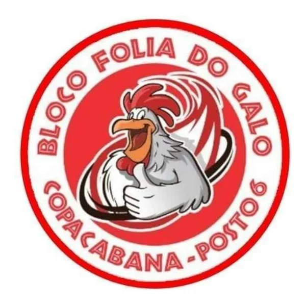 Logo do bloco Folia do Galo