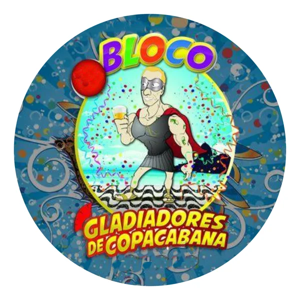 Logo do bloco Gladiadores de Copacabana