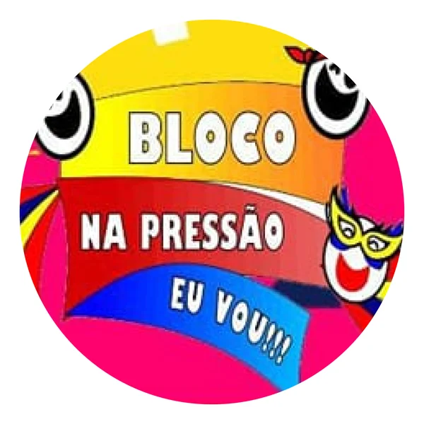 Logo do bloco Na Pressão Eu Vou