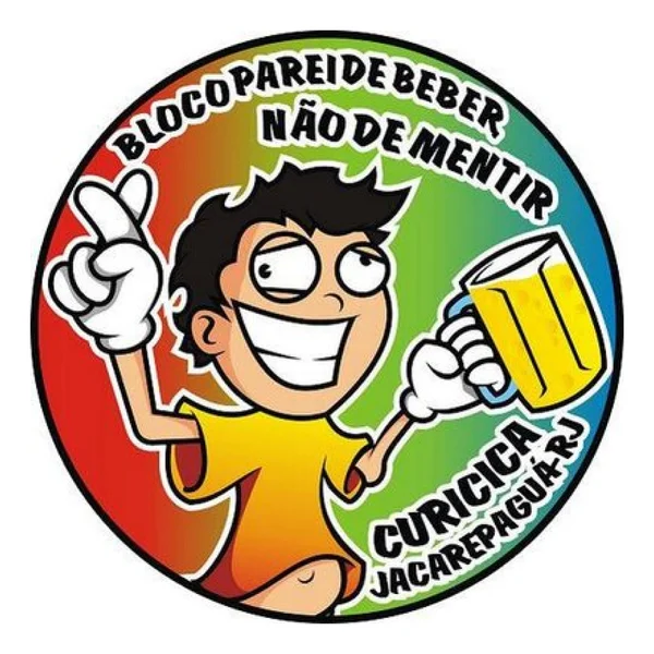 Logo do bloco Parei de Beber, Não de Mentir