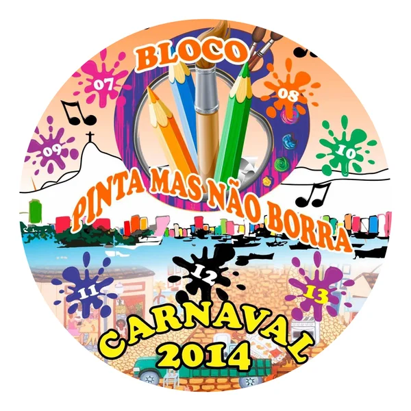 Logo do bloco Pinta Mas Não Borra
