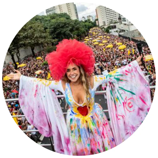 Logo do bloco Pipoca da Rainha