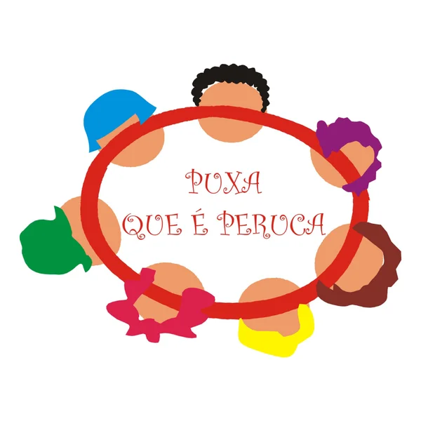 Logo do bloco Puxa Que É Peruca