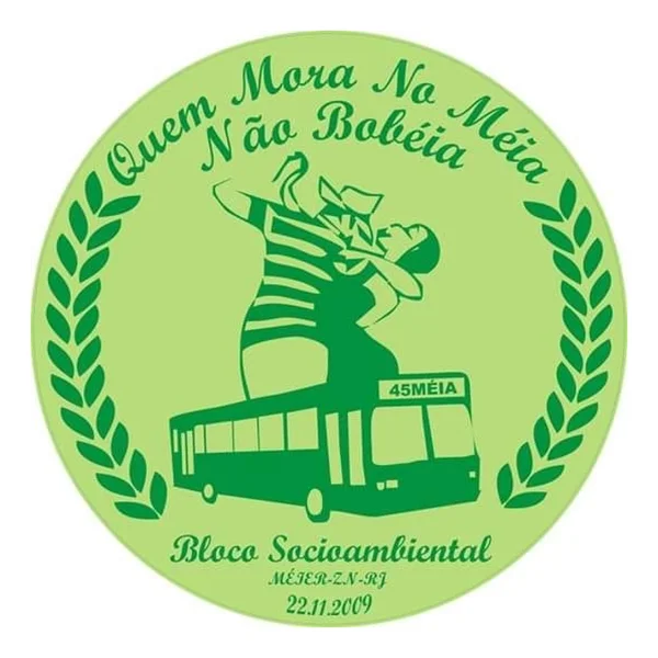 Logo do bloco Quem Mora No Méia Não Bobéia