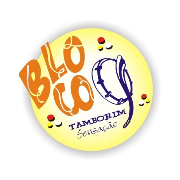 Logo do bloco Tamborim Sensação