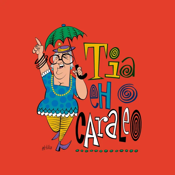 Logo do bloco Tia eh o Caraleo