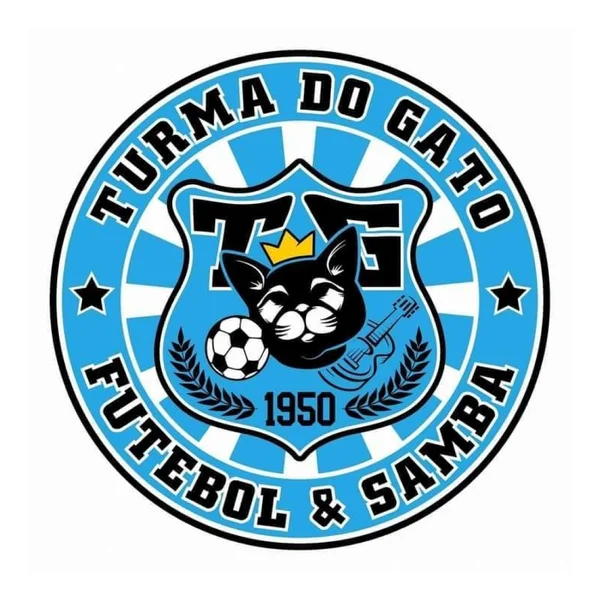 Logo do bloco Turma do Gato Futebol e Samba