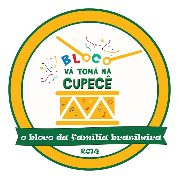 Logo do bloco Vá Tomá na Cupecê