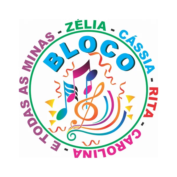 Logo do bloco Zélia, Cássia, Rita, Carolina e Todas as Minas