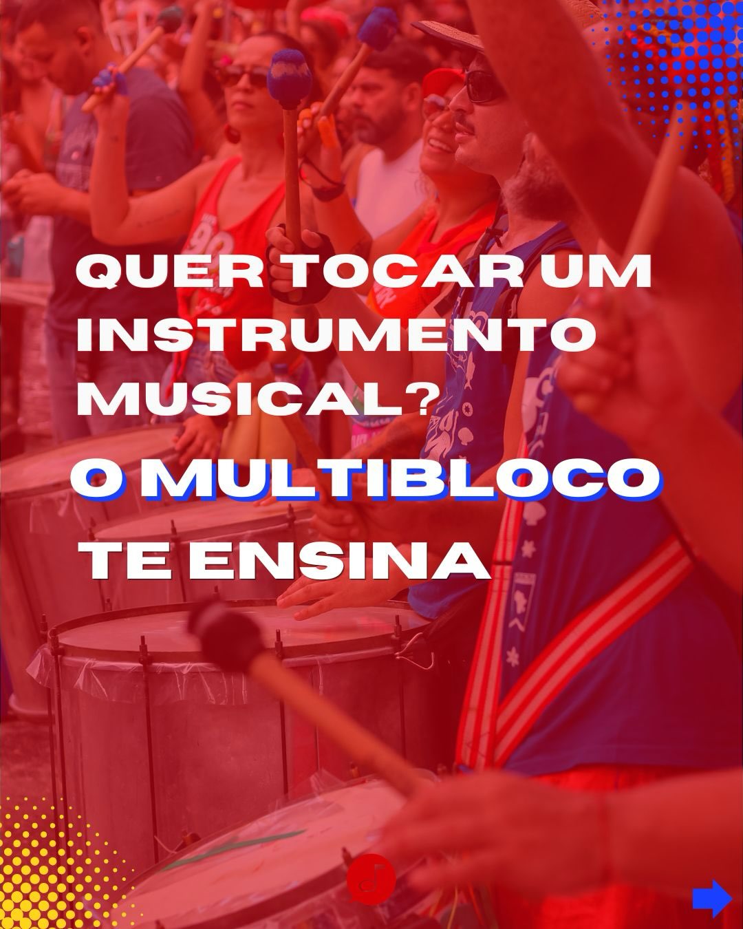 Foto da Oficina de Percurssão do Multiboco
